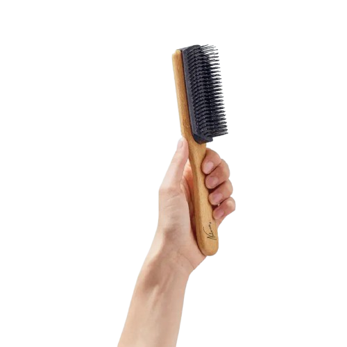 Brosse a cheveux en bois de bambou : Définissez vos boucles naturellement